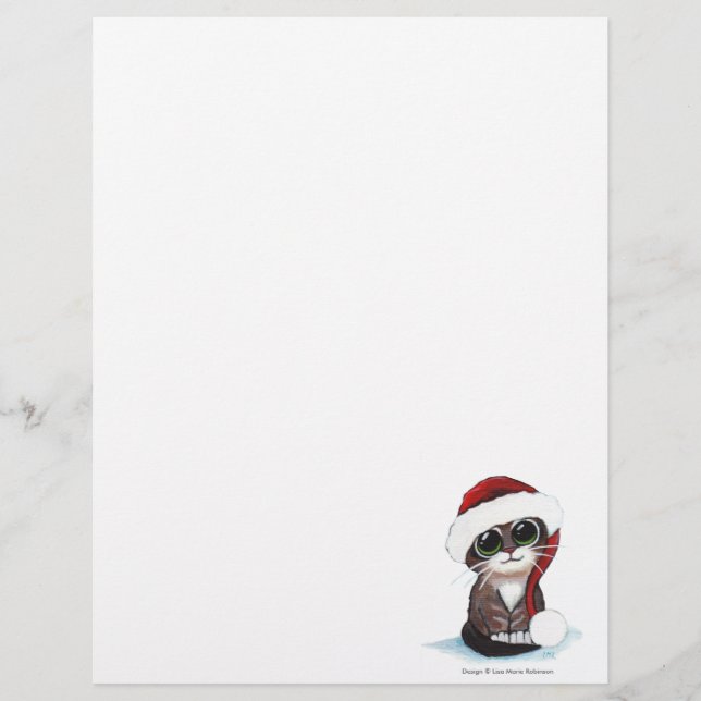 Festliche Kitten Weihnachtsbriefe (Vorderseite)