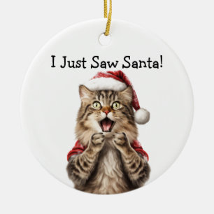 Festliche Kitty Cat Ornament