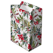 Festliche Kleider von Holly Botanical Mittlere Geschenktüte (Rückseite Schrägansicht)