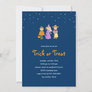 Festliche Kostüme Halloween-Party-Einladung Einladung