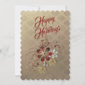 Festliche Laurel Feiertag Einladung (Vorderseite)