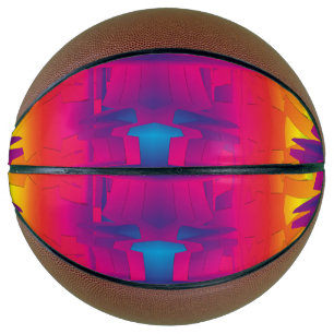 Festliche lebhafte Farbe indisches Muster Basketball