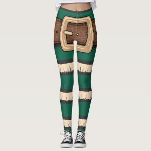 Festliche Leggings der grünen Elf-Kostüme - Urlaub