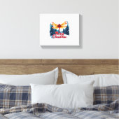 Festliche Libelle Leinwanddruck (Insitu (Schlafzimmer))