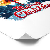 Festliche Libelle Poster (Ecke)