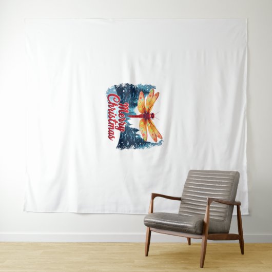 Festliche Libelle Wandteppich (Beispiel (Horizontal))