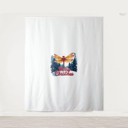 Festliche Libelle Wandteppich (Vorderseite)