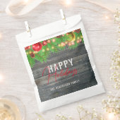 Festliche Lichter Baubles Rustikaler Urlaub Weihna Geschenktütchen (Ausgeschnitten)