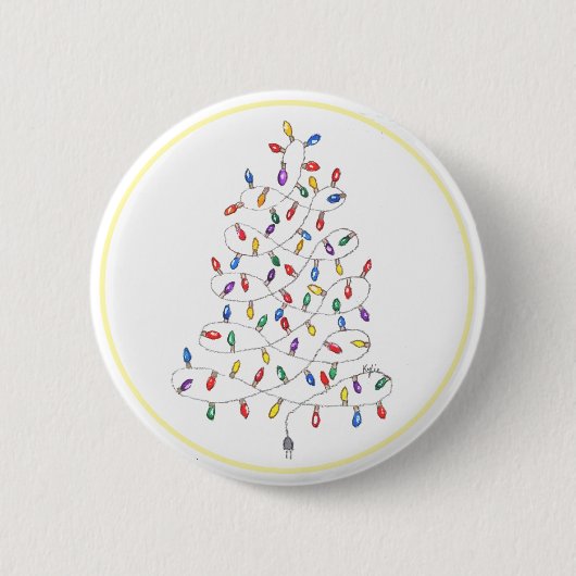 Festliche Lichter Button (Vorderseite)