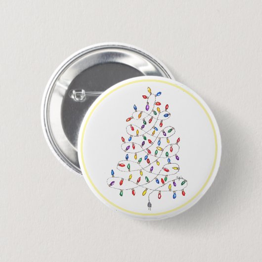 Festliche Lichter Button (Vorne & Hinten)