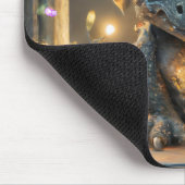 Festliche Lichter Chibi Gargoyle Dragon Mousepad (Ecke)