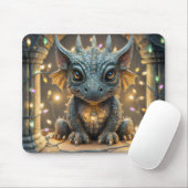 Festliche Lichter Chibi Gargoyle Dragon Mousepad (Mit Mouse)