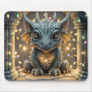 Festliche Lichter Chibi Gargoyle Dragon Mousepad