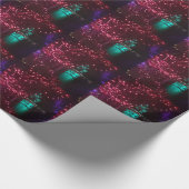Festliche Lichter und schöne Bäume Geschenkpapier (Ecke)