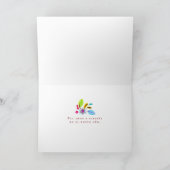 Festliche Llamas Weihnachtsbaum Spanisch Karte (Innenseite)