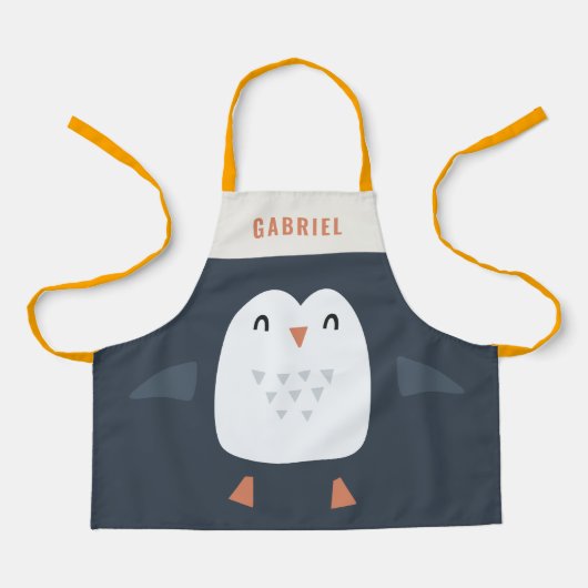 festliche, lustige niedliche Pinguin-personalisier Schürze (Vorderseite)