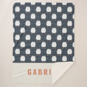 festliche, lustige niedliche Pinguin-personalisier Sherpadecke (Vorderseite)