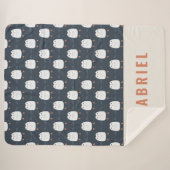 festliche, lustige niedliche Pinguin-personalisier Sherpadecke (Vorderseite (Horizontal))