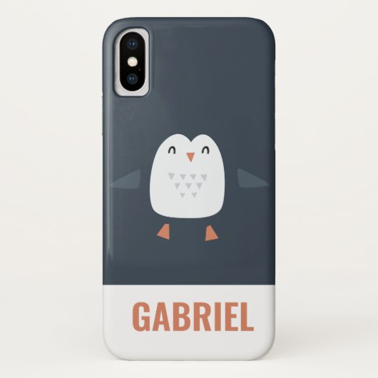 festliche lustige niedliche Pinguine personalisier Case-Mate iPhone Hülle (Rückseite)