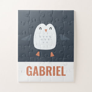 festliche lustige niedliche Pinguine personalisier Puzzle