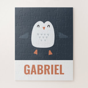 festliche lustige niedliche Pinguine personalisier Puzzle
