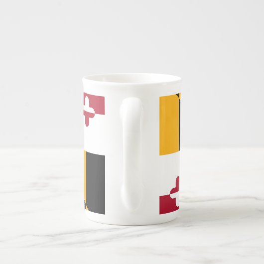 Festliche Maryland-Staats-Flagge Porzellantasse (Rückseite)