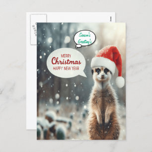 Festliche Meerkat Weihnachten