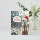 Festliche Meerkat Weihnachten (Stehend Vorderseite)