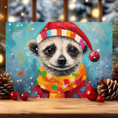 Festliche Meerkat Weihnachten