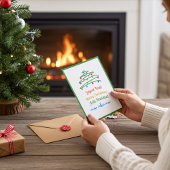 Festliche mehrsprachige Weihnachten und Baum