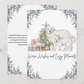 Festliche, moderne Grußkarten Weihnachten (Vorne/Hinten)