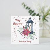 Festliche moderne Weihnachtskarte Karte (Stehend Vorderseite)