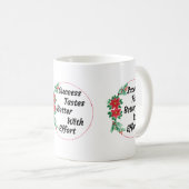 Festliche Motivation Kaffeetasse (VorderseiteRechts)
