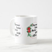 Festliche Motivation Kaffeetasse (Vorderseite Links)