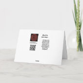 Festliche Mühle - Urlaubskarte Feiertagskarte (Rückseite)