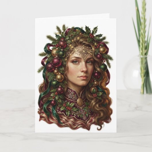 Festliche Muse Karte (Vorderseite)