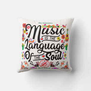 Festliche Musik ist die Sprache der Seele (Gold) Kissen