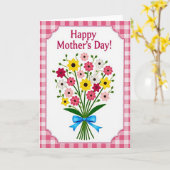 Festliche Muttertags-Blumenkarte Karte (Gelbe Blume)