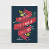 Festliche Neuigkeitens-| gefaltete Feiertagskarte (Vorderseite)