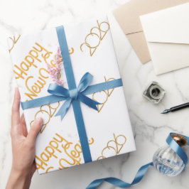 Festliche Neujahrs-Geschenkverpackung für Feiern Geschenkpapier