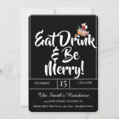Festliche Niedliche Drinks Party essen Drink & Sei Einladung (Vorderseite)