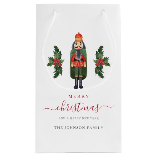 Festliche Niedliche Nutcracker Weihnachten Kleine Geschenktüte (Rückseite)