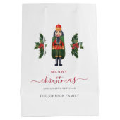 Festliche Niedliche Nutcracker Weihnachten Mittlere Geschenktüte (Rückseite)