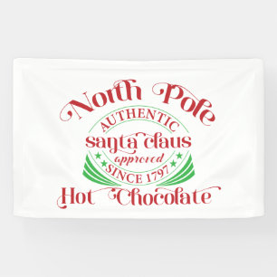 festliche Nordpol Heiße Schokolade Banner