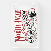 Festliche Nordpol Hot Kakao-Bar Banner (Vertikal)