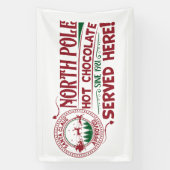 Festliche Nordpol-Schokolade Banner (Vertikal)
