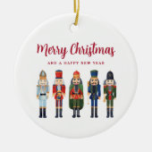 Festliche Nutcracker-Foto Weihnachten Keramik Ornament (Vorne)