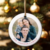 Festliche Nutcracker-Foto Weihnachten Keramik Ornament