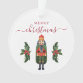 Festliche Nutcracker-Foto Weihnachten Ornament (Vorderseite)