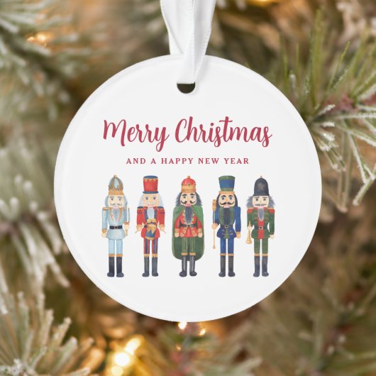Festliche Nutcracker-Foto Weihnachten Ornament (Baum)